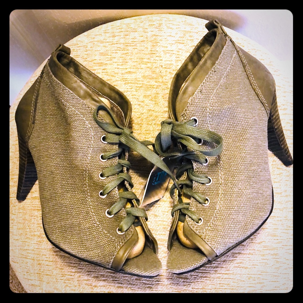 Zara TRF Lace Up Booties